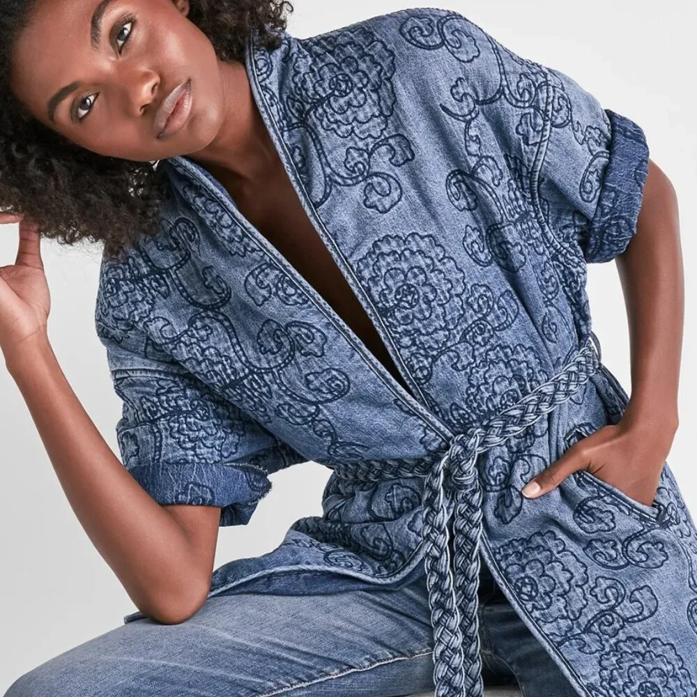 Lucky Brand Floral Quilted Kimono - Picture 2 of 10